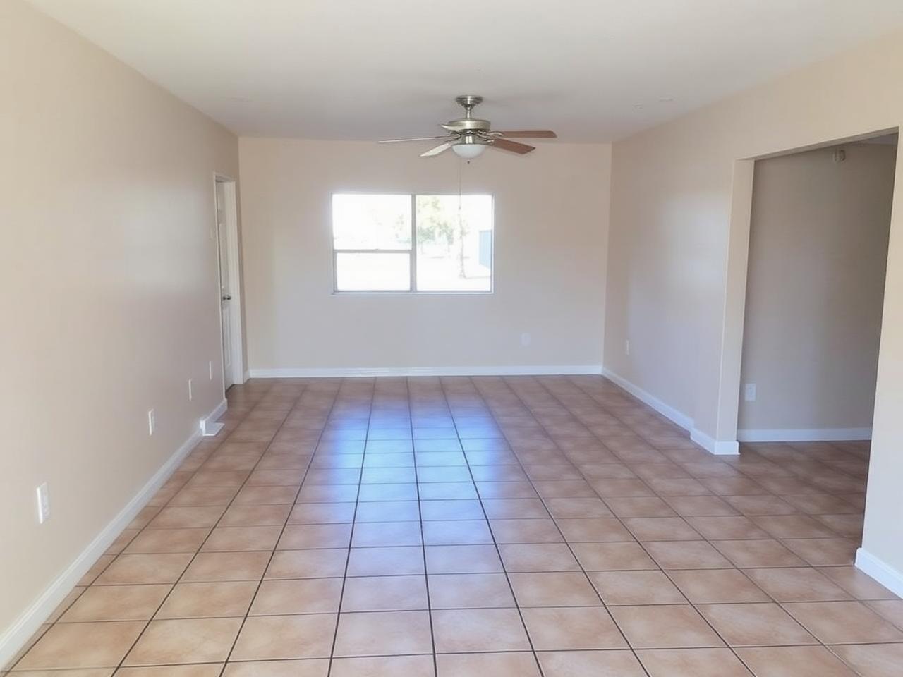 Before staging — empty Florida interior